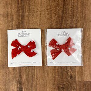 NEW Little Poppy Co Red Bows Bundle